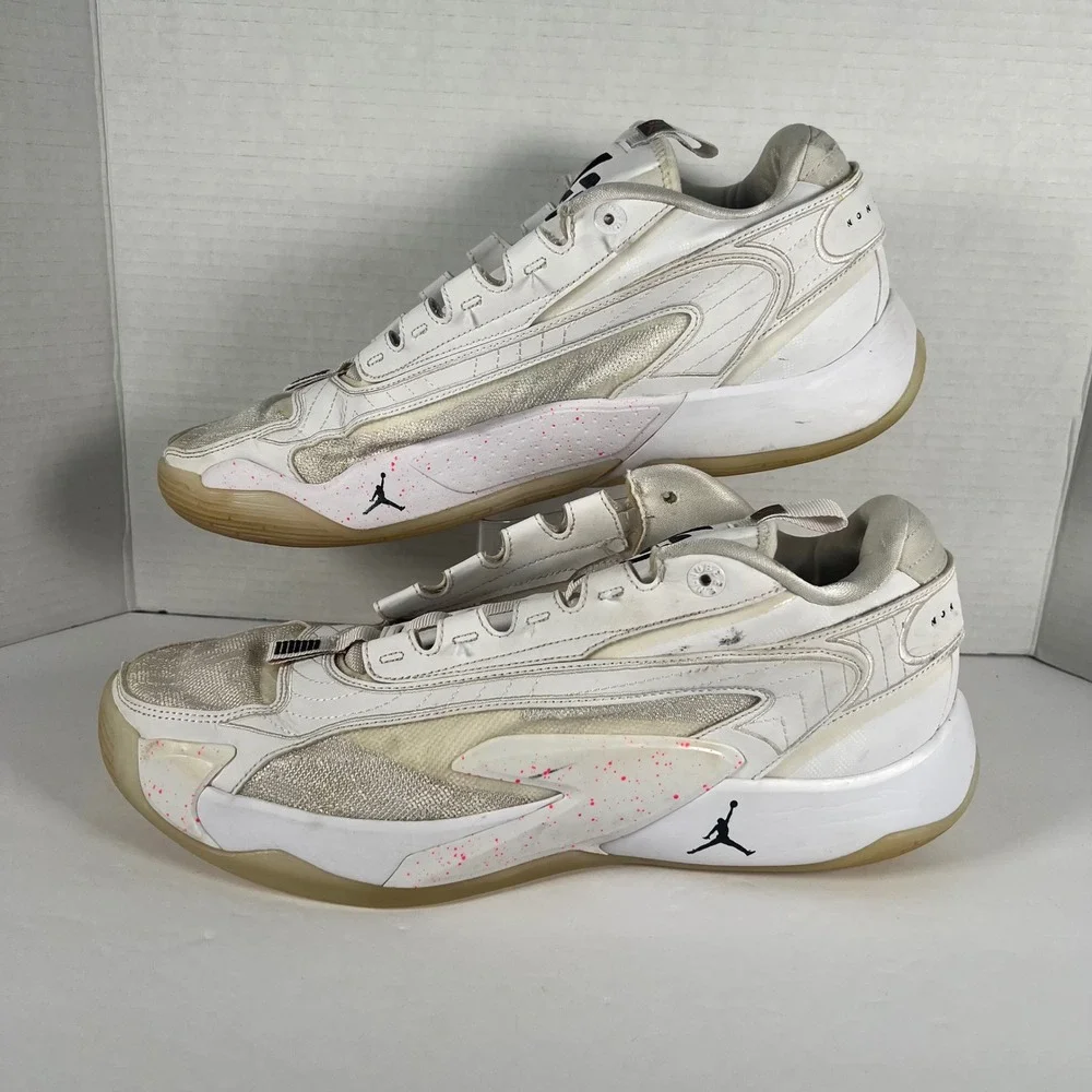 Jordan Luka 2 White Red Gum Non Desistas Non Exieris DX8733-106 Mens 13